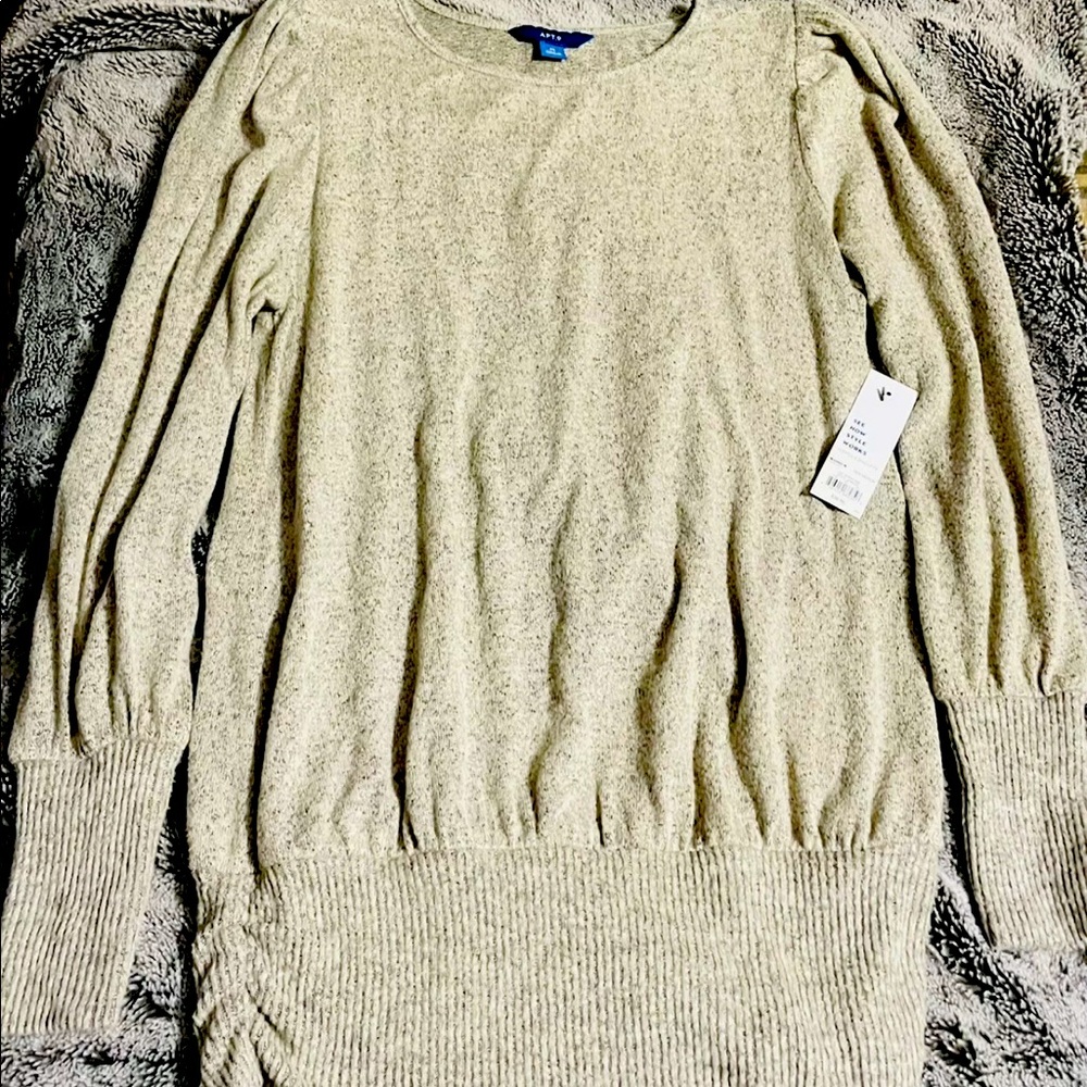 Apt. 9 Beige Sparkle sweater